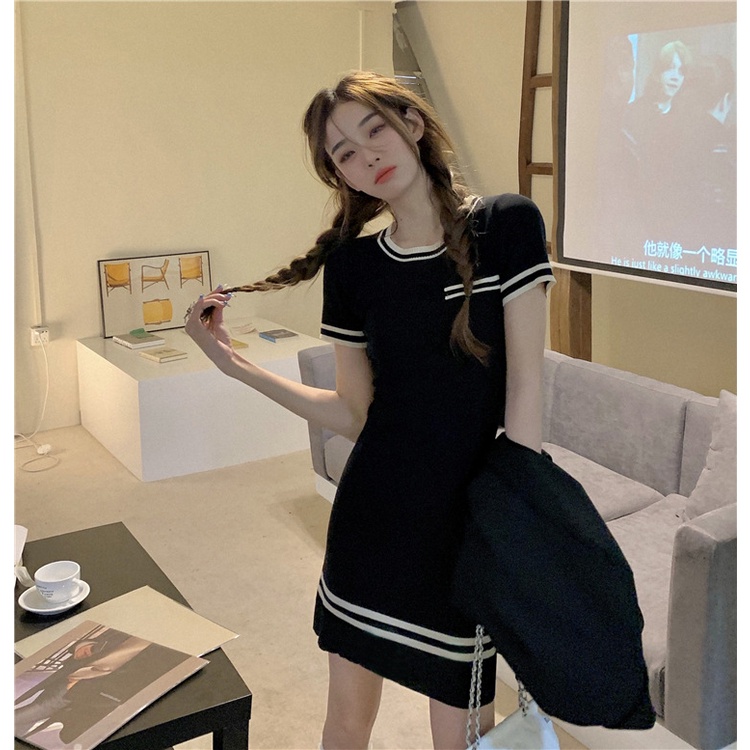 AJWShop QC Dress Korean Style Rajut Import Premium Kekinian | Dress Korean Style Remaja Import | Dress Wanita Korea Import Rajut Premium | Dress Wanita Kekinian | Dress Korea Kekinian Drakor | Dress Wanita Casual Dress