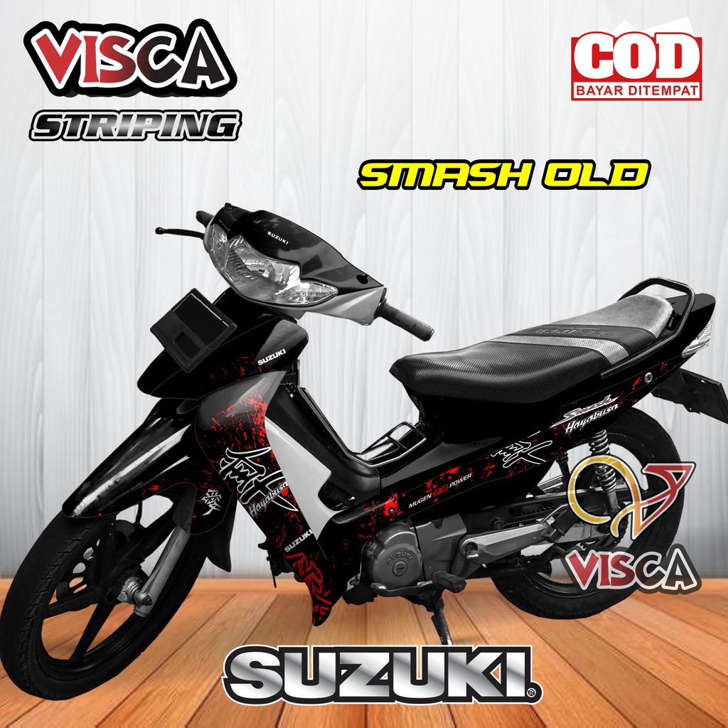 Stiker Striping Smash 110 SR Lama Variasi Hayabusa