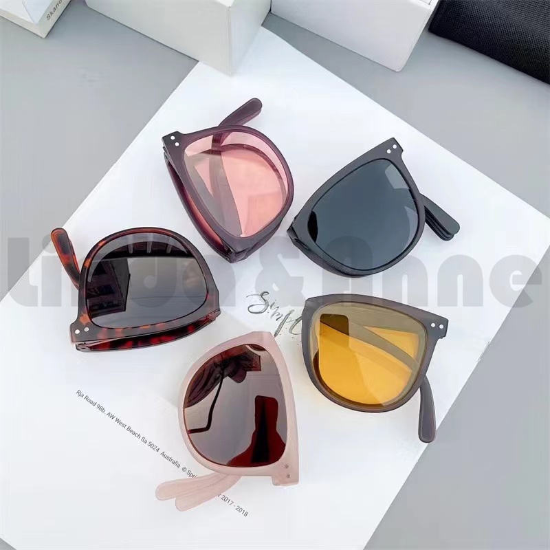 [NEW] Kacamata Hitam Wanita Bisa Di Lipat Korean Fashion Anti Uv Import