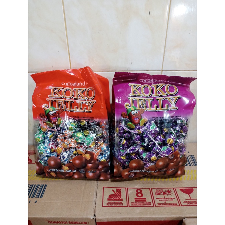 

Koko Jelly Malaysia 720 - 750 gr Isi Kacang Raisin Kismis - Cokelat