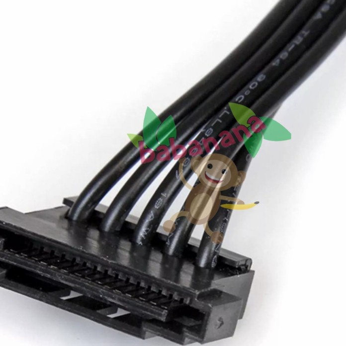 Kabel modular 6 pin to 3x sata hdd ssd connector adapter splitter