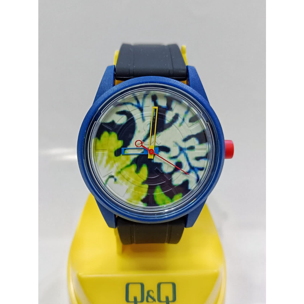 Jam Tangan Wanita Stylist Casual Karet Rubber Original Q&amp;Q QnQ QQ Smile Solar RP00 Series