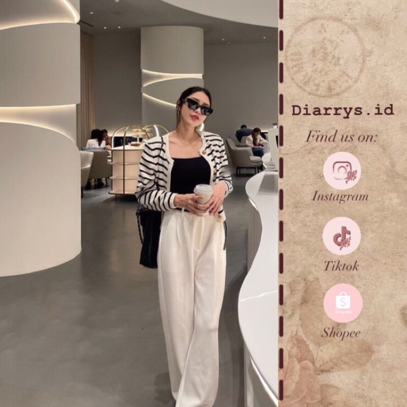 Diarrys.id • READY STOCK SHEIN Kyo Cardigan Striped Cardigan