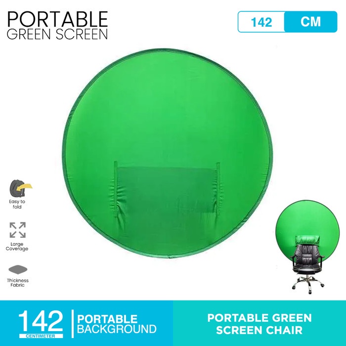Terlaris Portable Green Screen Chair For Background Screen - 142Cm