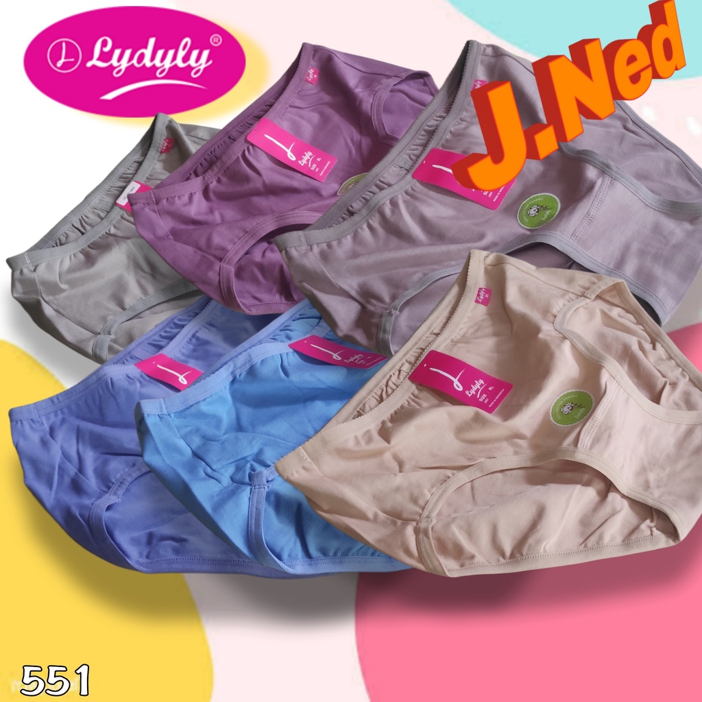 J551T - HARGA PER 3 POTONG CELANA DALAM WANITA DEWASA LYDYLY SIZE M, L, XL, XXL