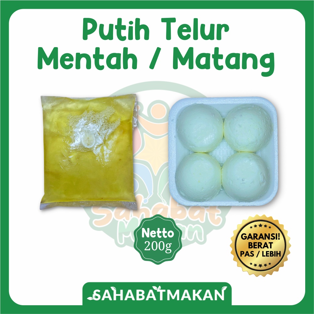 Putih Telur Segar / Matang 100% Murni — SahabatMakan