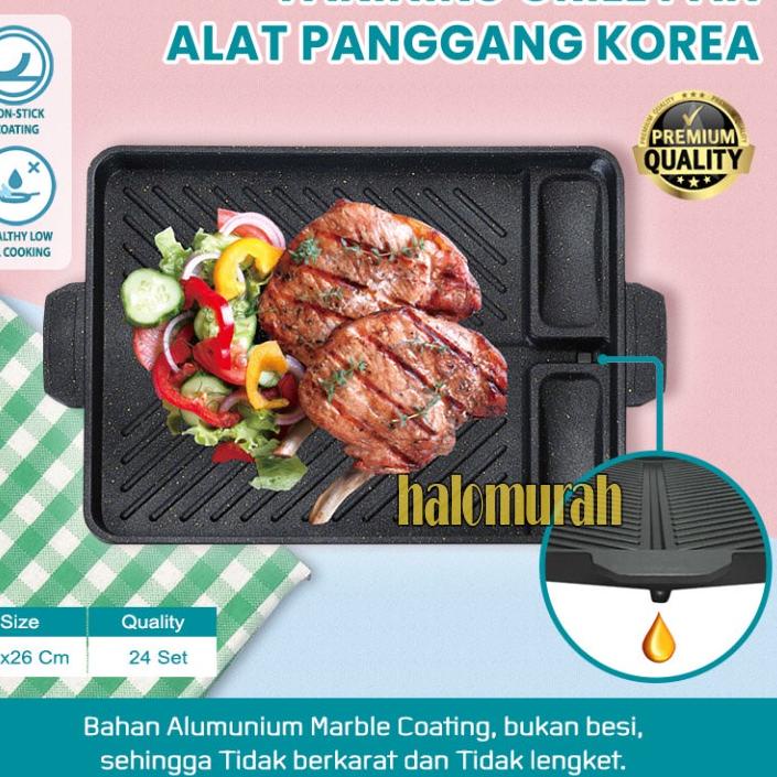 ✦ Yakiniku MULTI GRILL PAN VIP800 - Panci panggang diatas kompor ➧