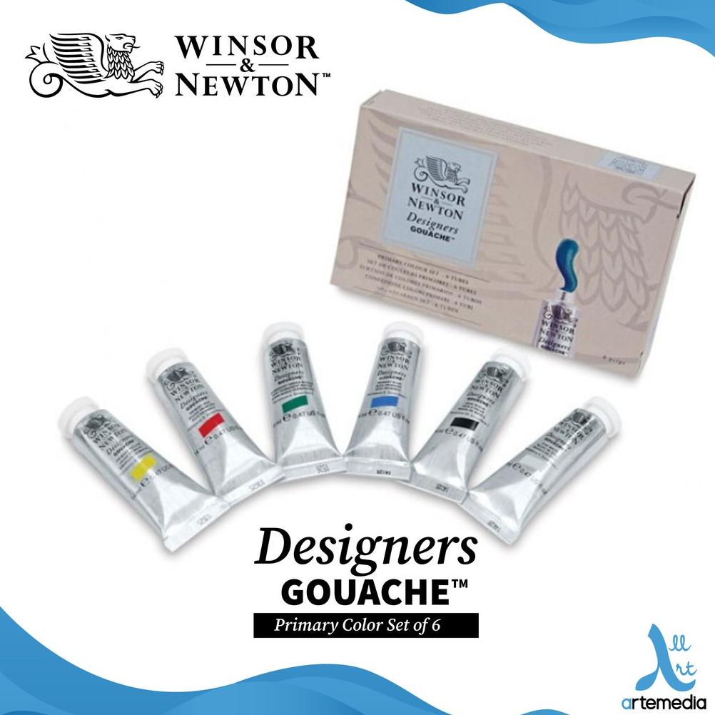 

Cat Guas Winsor & Newton 6x14ml Designers Gouache Primary Set