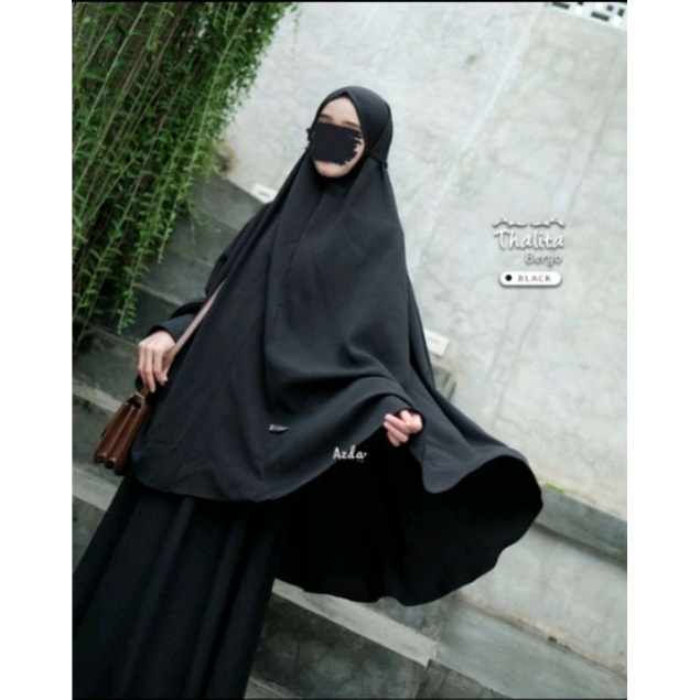 Thalita bergo tali ORI by Azda Hijab khimar wolfis premium grade A jumbo