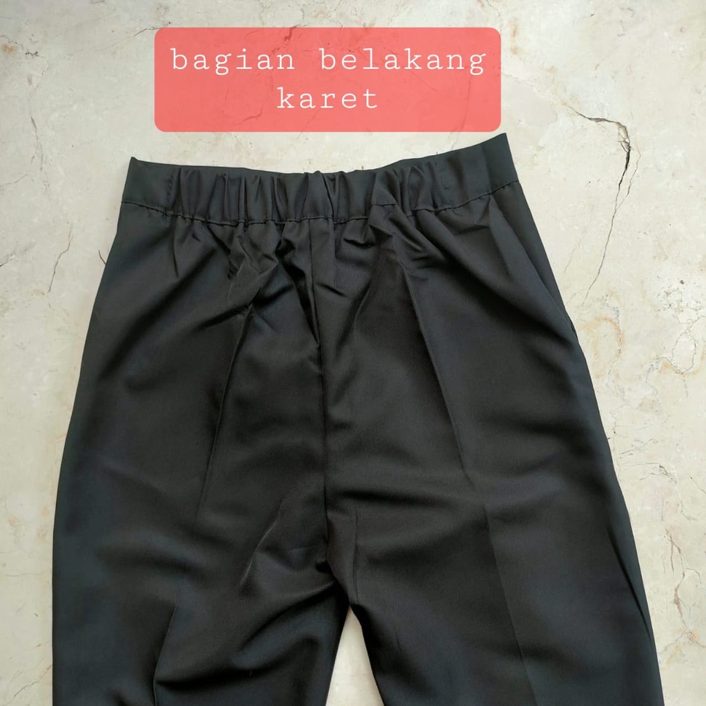 DAVE PANTS BLACK CELANA PANJANG BAHAN FORMAL ANAK COWOK FASHION IMPORT