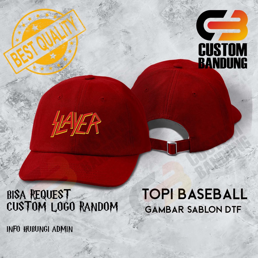 Topi Baseball Slayer Pria Wanita Topi Cap Bisa Tulis Nama Bisa COD Original High Premium Quality