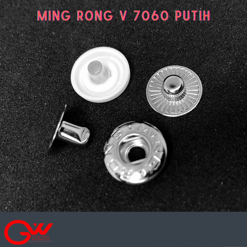 CETET BESI / CETET 15MM / KANCING BESI / MINGRONG V 7060 PUTIH