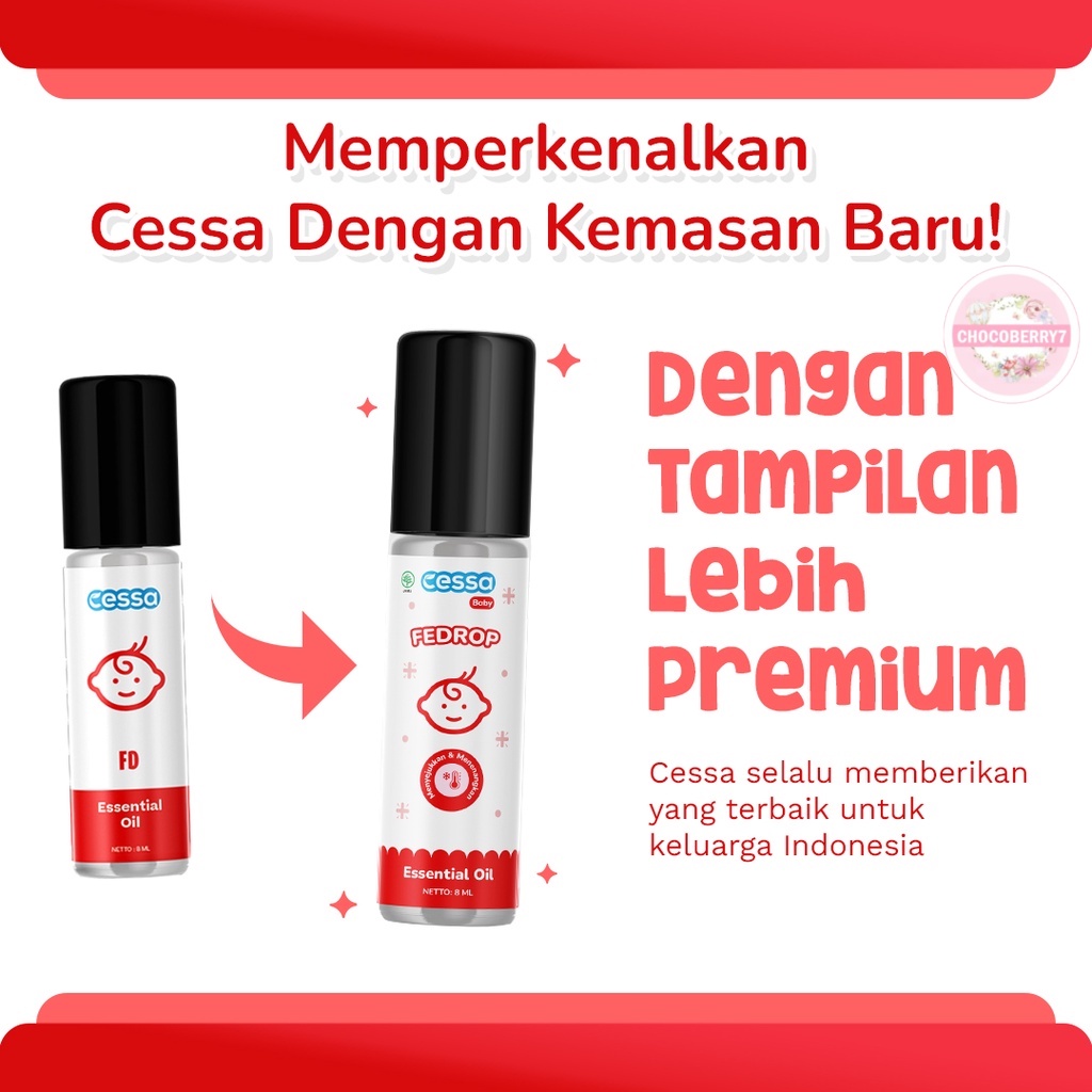 Cessa Fever Drop BABY / KIDS - Cessa FEDROP BPOM OT Essential Oil Obat Penurum Demam Bayi