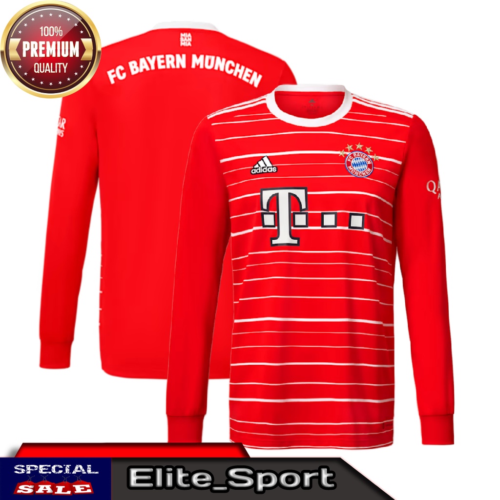 JERSEY BOLA BAYERN MUNCHEN HOME LONG SLEEVE 2022/2023 GRADE ORI | BAJU BOLA BOLA BAYERN MUNCHEN HOME