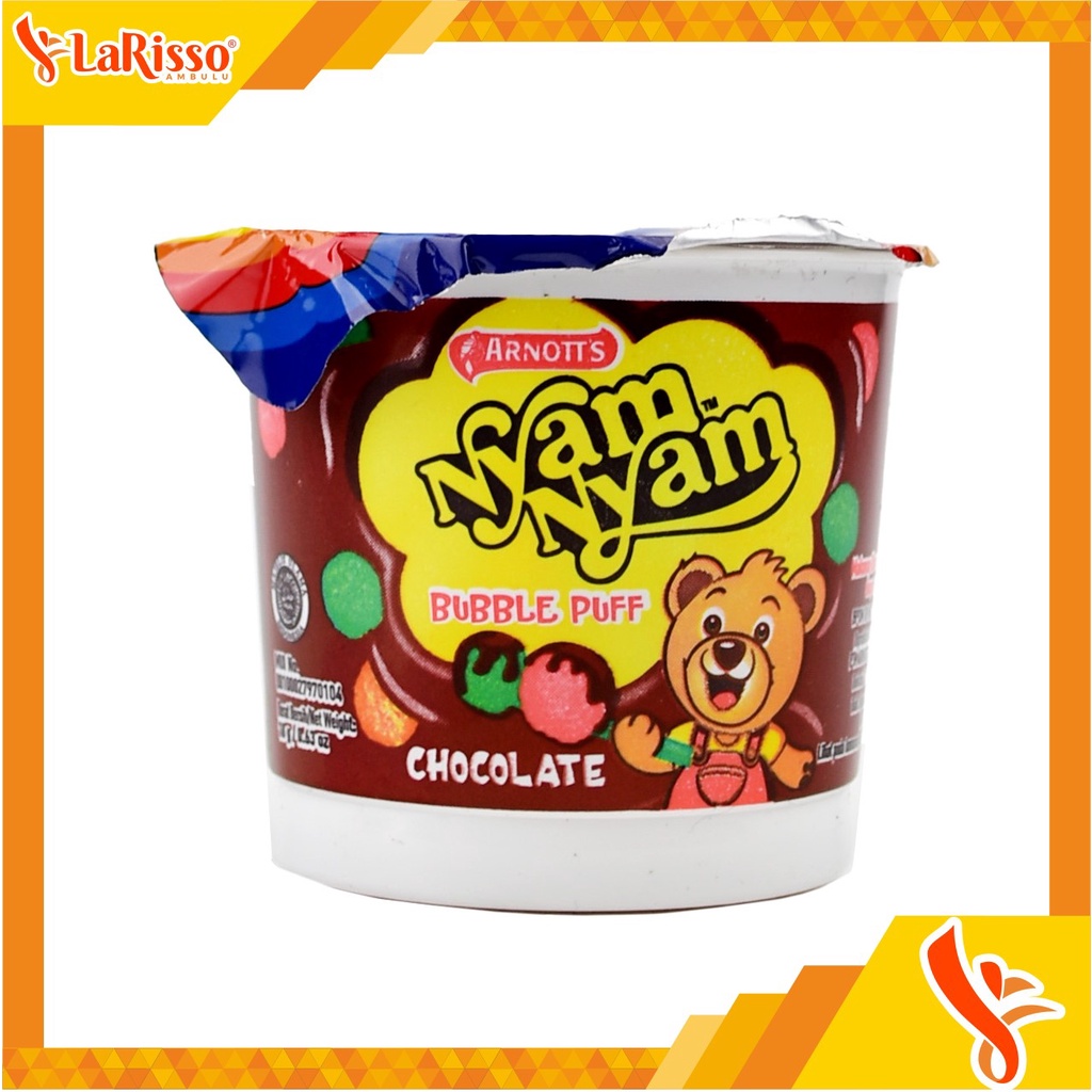 

NYAM NYAM RICE CRISPY/BUBBLE PUFF CHOCOLATE 18GR