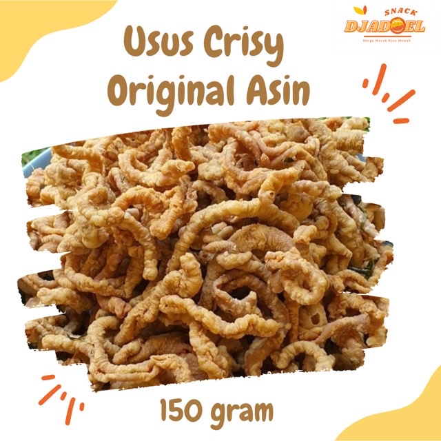 

KERIPIK USUS ORIGINAL/KRIPIK USUS AYAM ASIN/USUS CRISPY ORIGINAL/USUS AYAM GURIH RENYAH