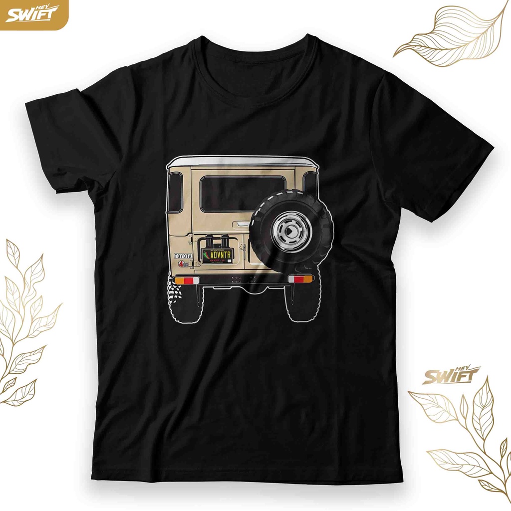 KAOS toyota FJ40 FJ 40 land cruiser rear end in tan TSHIRT BAJU DISTRO