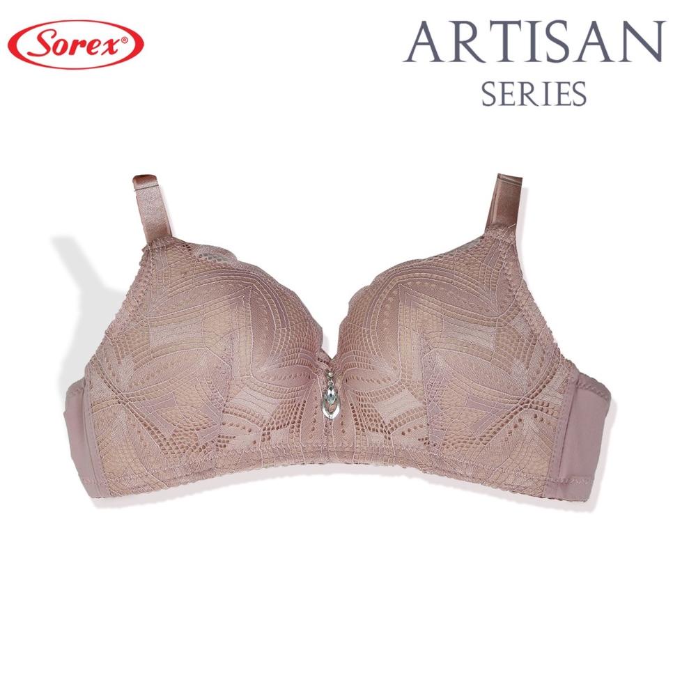 Harga Bersahabat Sorex Bra Busa Sedang Tanpa Kawat Kait 2 Cutting 3/4 Brukat Artisan Setara Cup B-C 