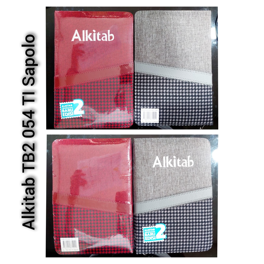 Alkitab TB2 054 Sampul Sapolo - alkitab Kristen ukuran sedang dengan sampul kain terjemahan baru 2