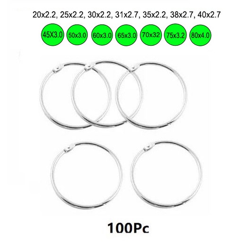 Ring Buka Tutup Ring Binder Uk 45mm-80mm Harga/100pc