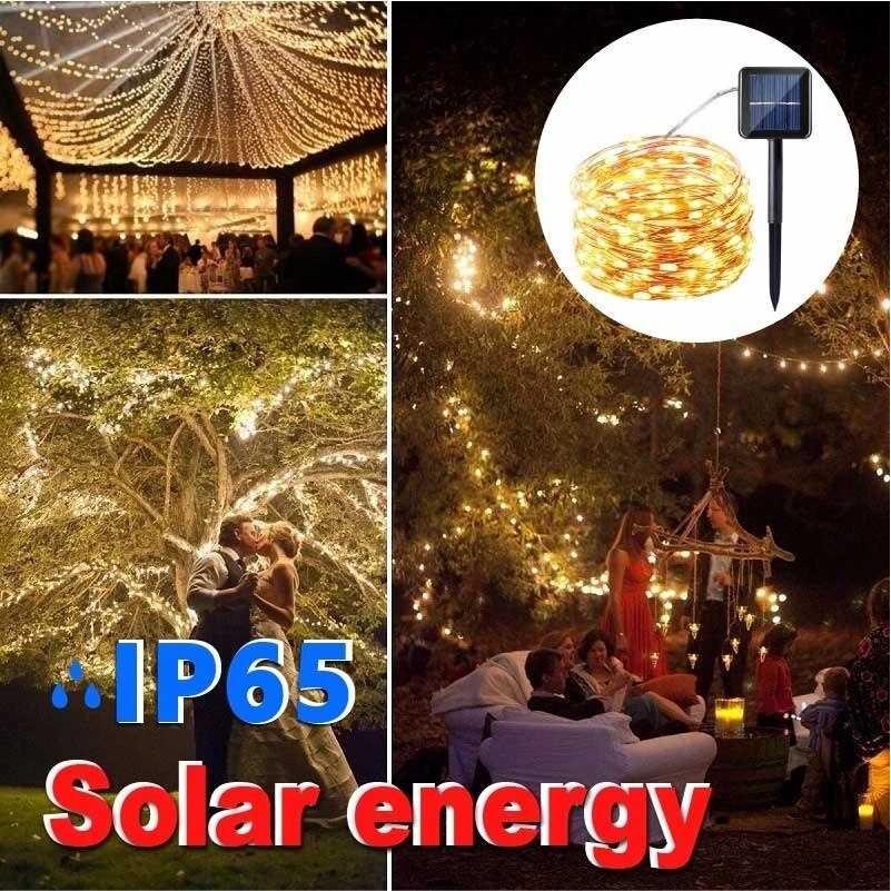 Lampu Hias Tumblr String Lights Solar Power 300 LED 32 Meter - OKLED12