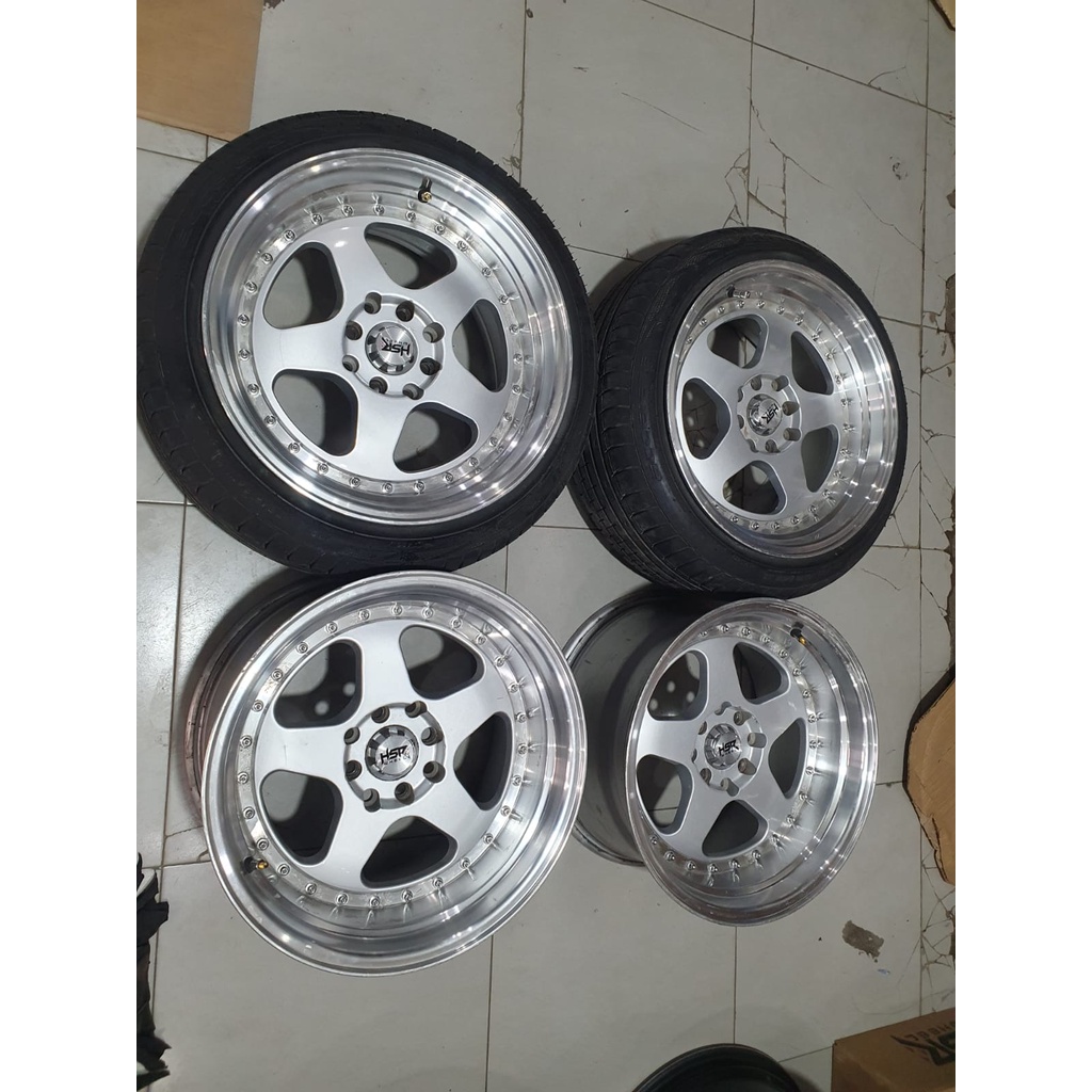 Velg Mobil Second Racing Hsr Bun Celong Ring 16 Lebar 8/9 Et 42/25 Pcd 4x100/114,3