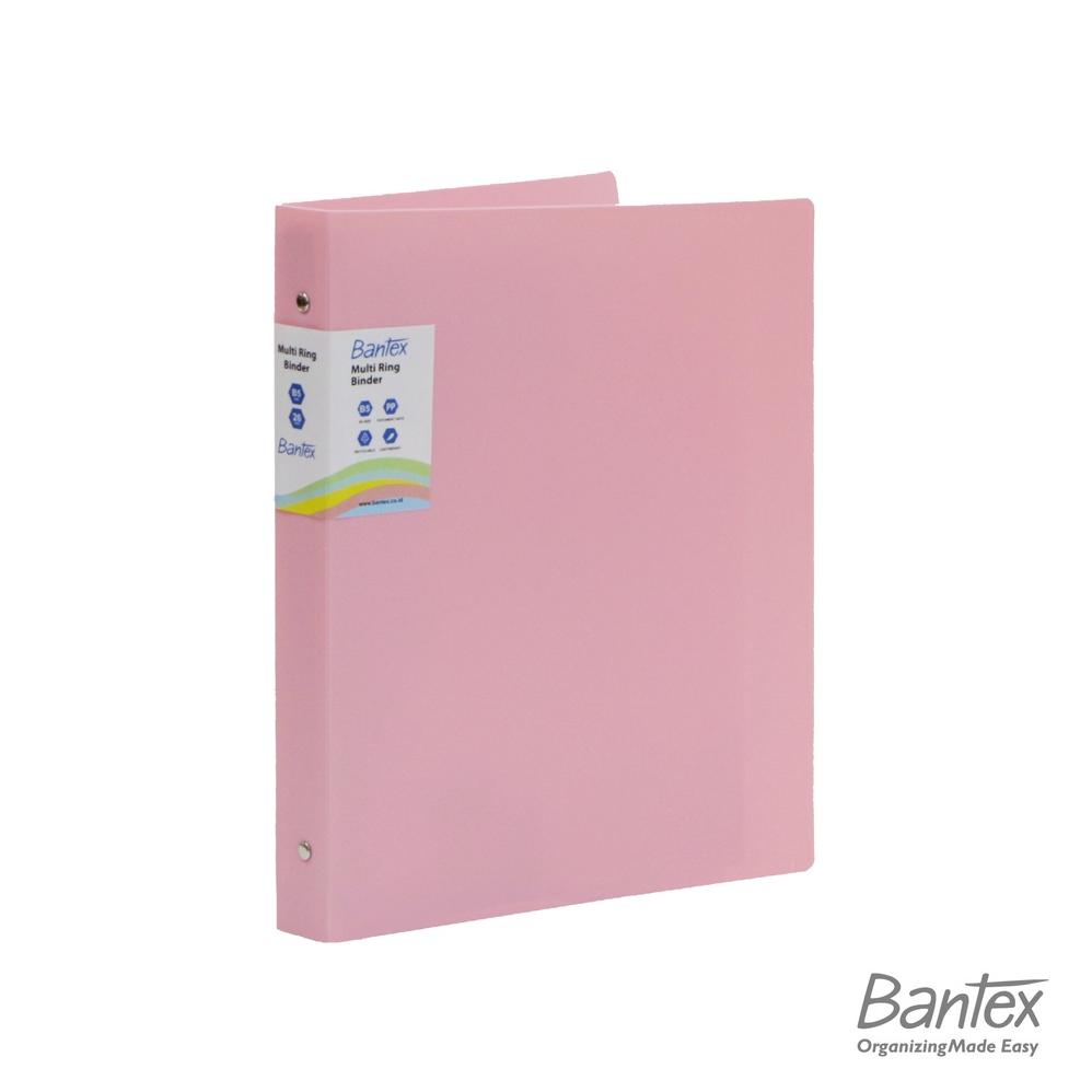 

Promo 8.8 Bantex B5 Trendy Multi Ring Binder 26 Hole Musky Pink 3126 74