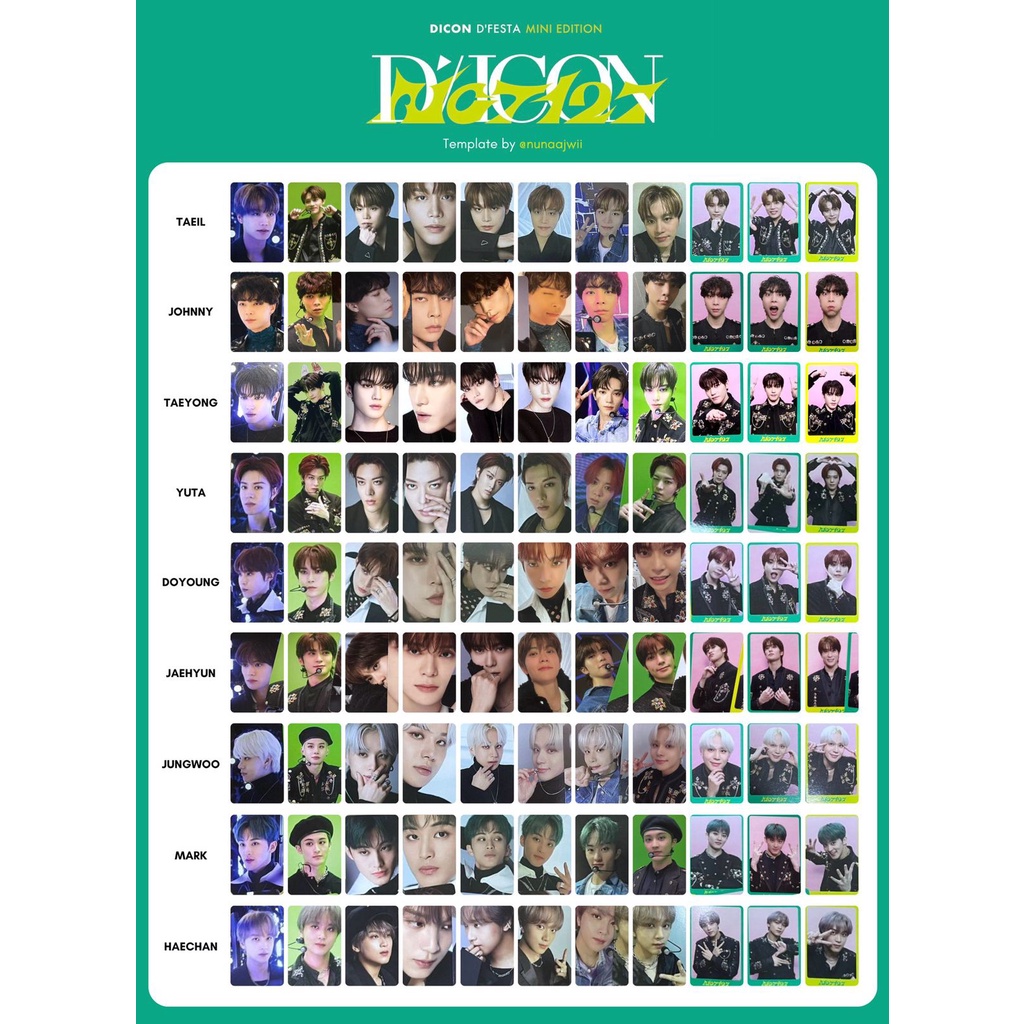 [READY STOCK OFFICIAL] Dicon D’festa Mini Edition NCT 127 Johnny Yuta Taeil Jungwoo Grup Satuan Ecer