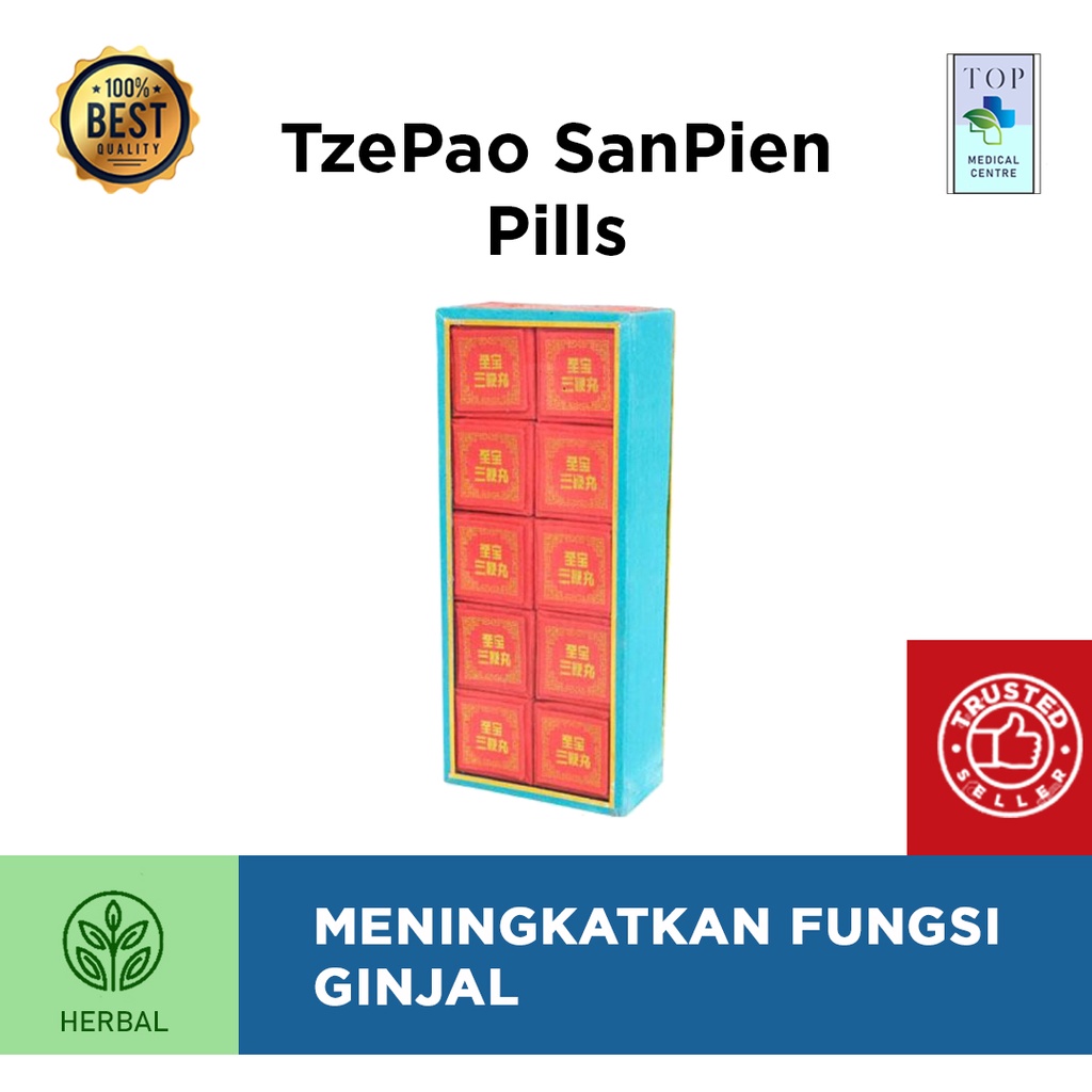 TzePao SanPien Pills - Obat Penyubur Pria / Memelihara Stamina / Menguatkan Ginjal