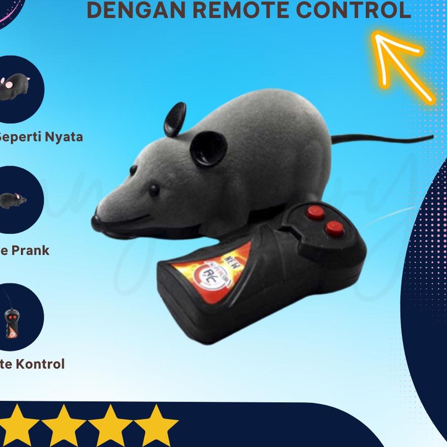 ☂ Mainan Tikus Prank Mini Dengan Remot Kontrol - Mice Prank Remote Control ➪