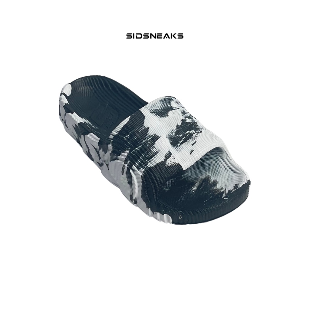 SIDSNEAKS - Sandal Pria Sandal Slide Adpixel Black White