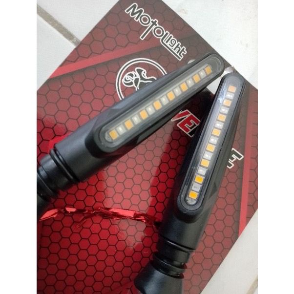 SEIN RUNNING LAMPU SEN RUNNING LED LIDI 2 MODE UNIVERSAL SEMUA MOTOR BISA