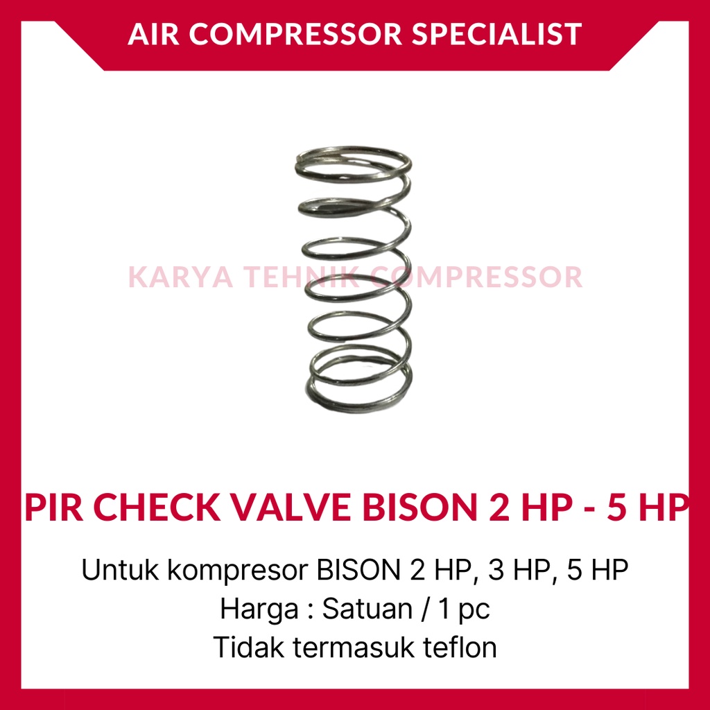 Pir Isi Check Valve Kompresor Udara BISON 2 HP 3 HP 5 HP