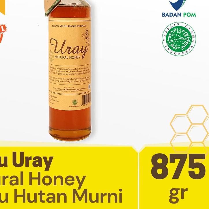 

™ URAY NATURAL HONEY (875 GRAM) / MURNI / PURE HONEY ➽