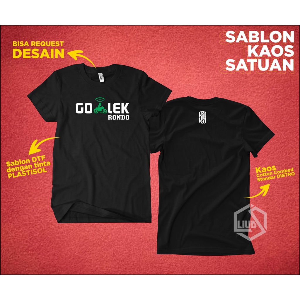 KAOS PLESETAN GOLEK BOJO / RONDO / DUDA / KAOS KATA-KATA / KAOS VIRAL / PRIA WANITA