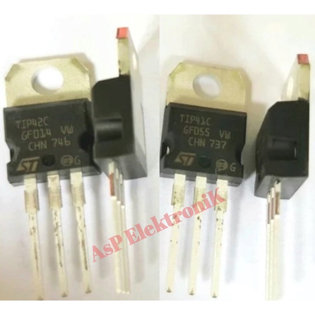 SET TIP41/42C ST ORI TIP42/41C TIP41C TIP42C TIP 41 42 ST ORIGINAL