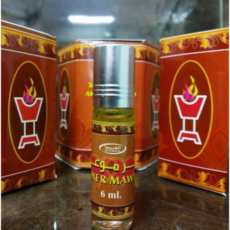 Parfum Arab Dobha 6ml Roll On Aroma Akher Mawed 100% Non Alkohol