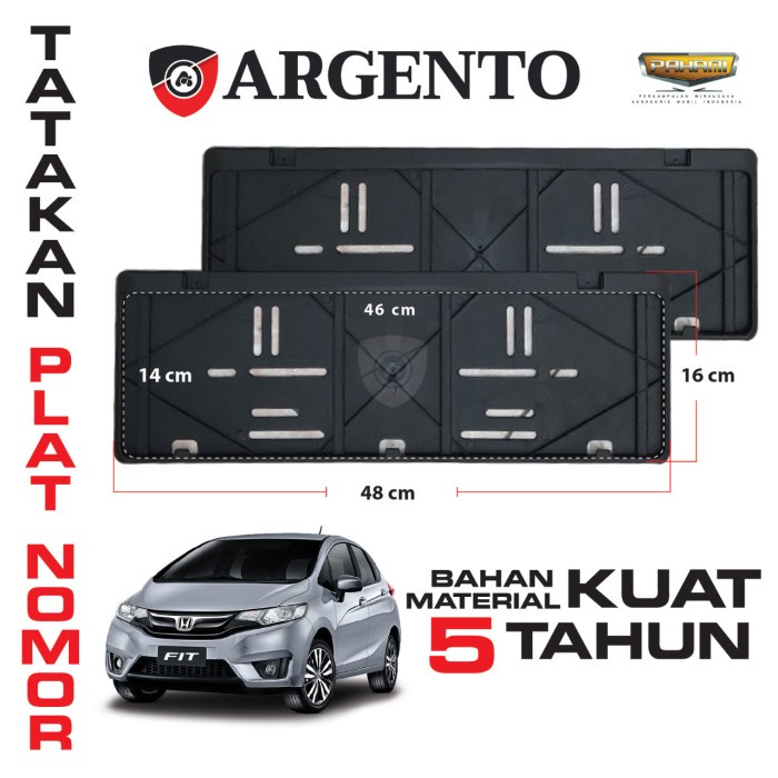 AVANZA XENIA RUSH ARGENTO TATAKAN DUDUKAN PLAT NOMOR MOBIL