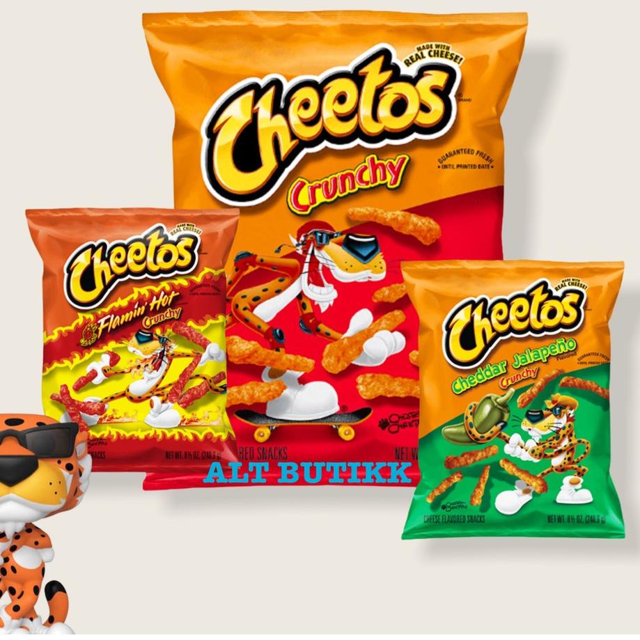 

➥ CHEETOS CRUNCHY CHEDDAR JALAPENO | FLAMIN HOT | MADE IN USA ♠