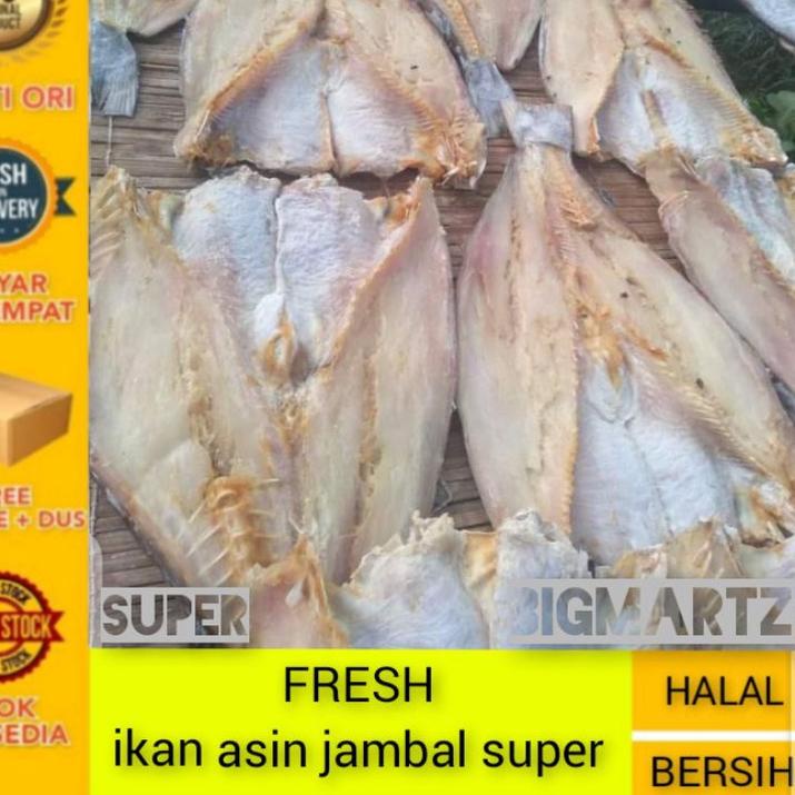 

☏ ikan asin Jambal super 1kg Quality export / jambal roti daging ➼