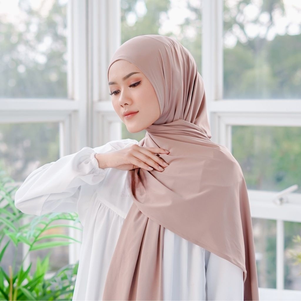 𝗖𝗮𝗿𝗲.𝗶𝗻 Pashmina Jersey Kaos Flowy 180x75 PREMIUM QUALITY