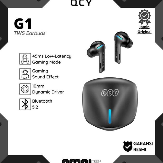 QCY G1 TWS Earphone Bluetooth 5.2 Gaming Earbuds Headset