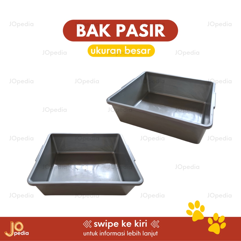 BAK PASIR KUCING Cat Litter Box Kotak Pasir Pup Tempat Kotoran Hewan