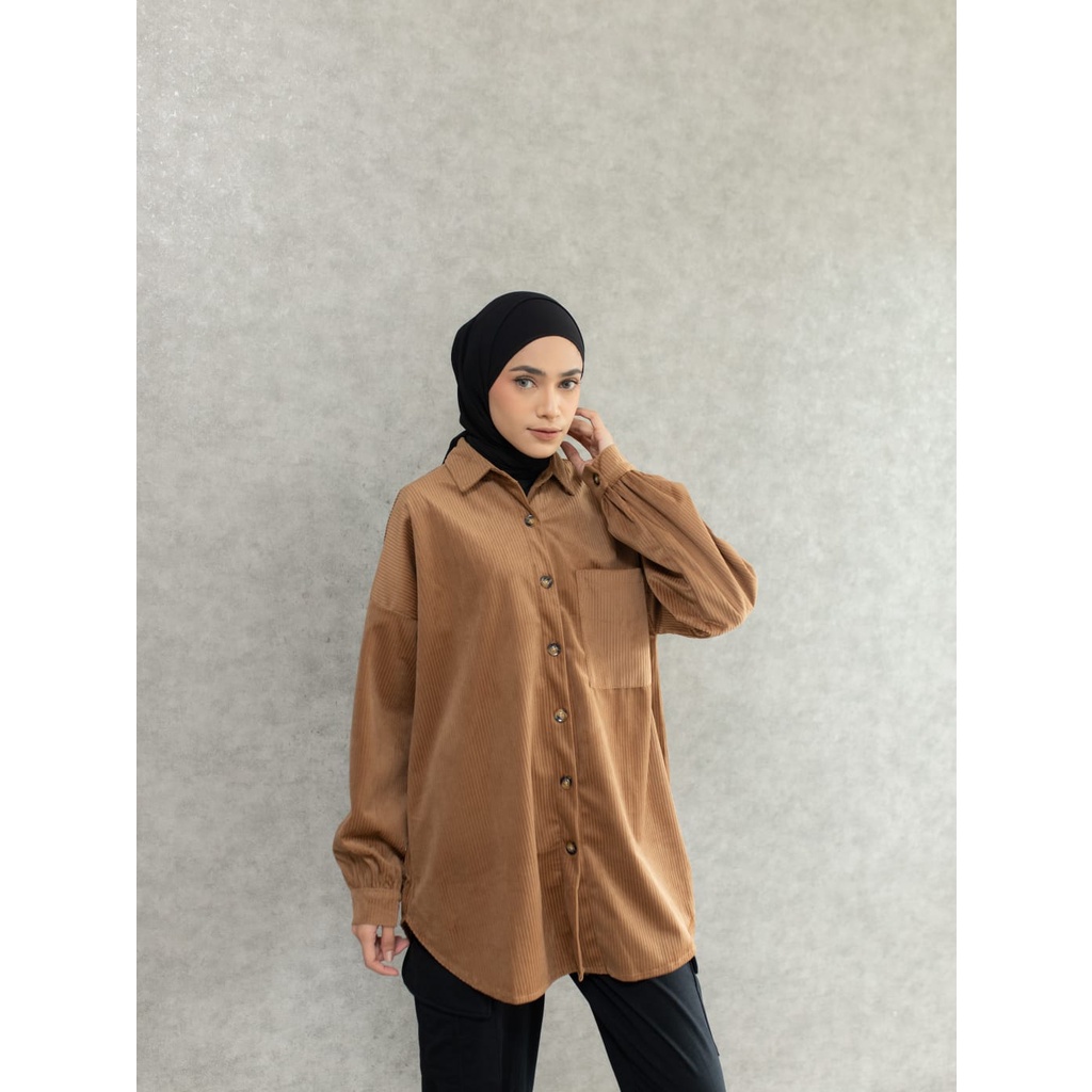 Kemeja Corduroy Lengan Panjang - Corduroy Long Sleeve Shirt