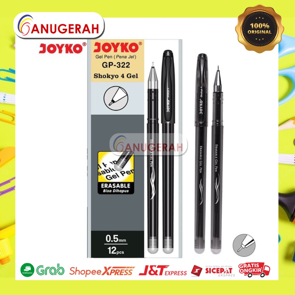 

JOYKO GP-322 0.5MM ERASABLE GEL PEN (PCS)