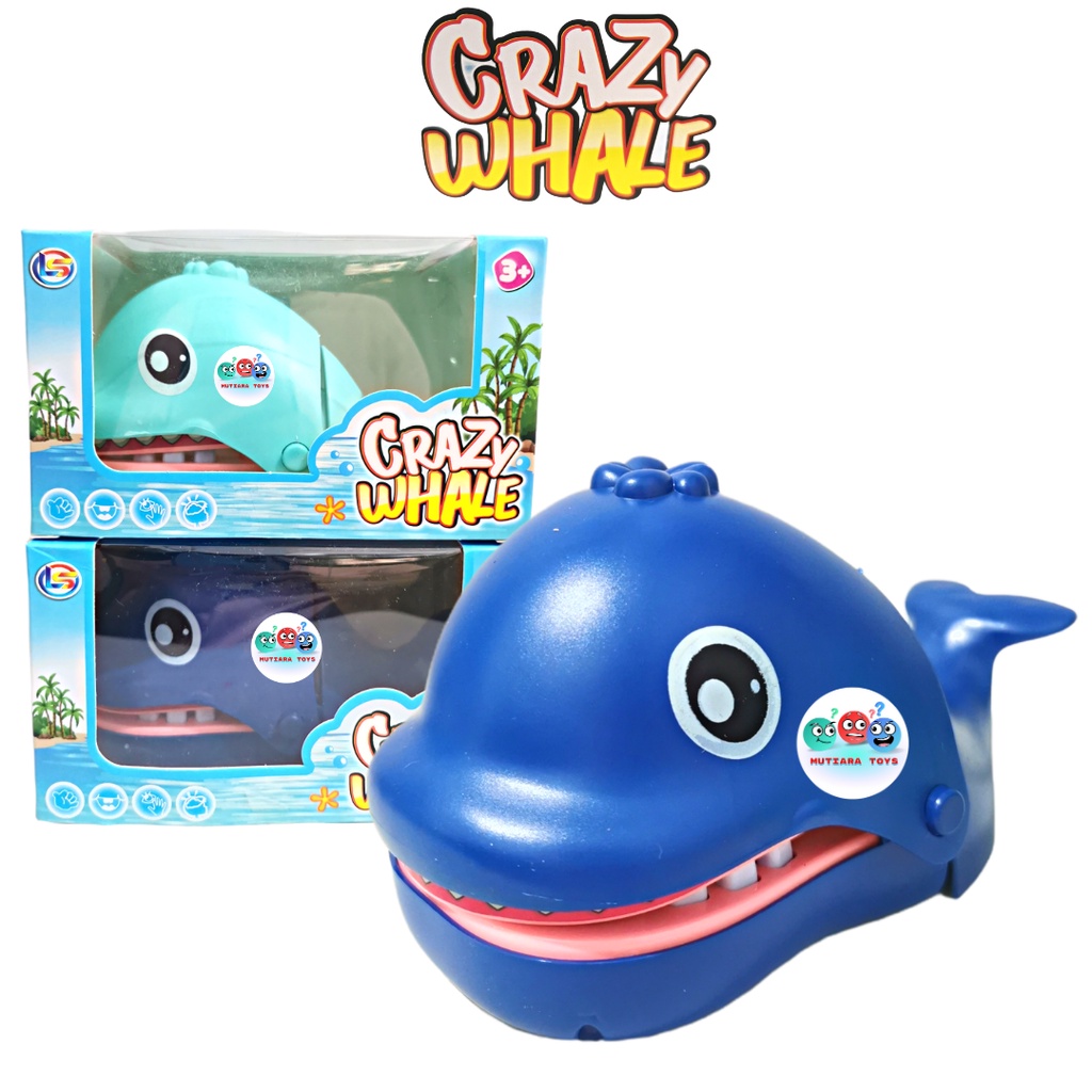 MUTIARATOYS Mainan Gigi Whale Cartoon Mainan Gigitan Ikan Paus 167