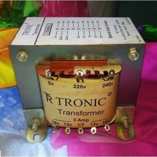 Trafo Tronic 15A SERI 15A CT-45V +CT 12-18V Trapo Travo Transformator Power Supply 15 Amper 45 Volt