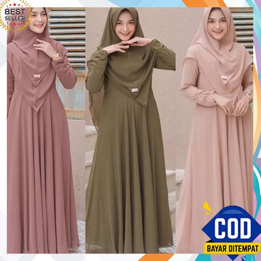 Gamis Wanita Terbaru 2023 Import Games Jumbo Longdres Dewasa Tunik Abaya Turkey Premium Bahan Adem S