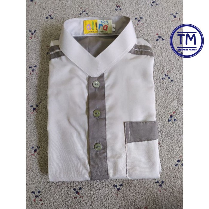 Jubah Anak Laki-laki Gamis Anak Laki-laki Baju Gamis Anak Laki-laki - Putih Abu2, 0-3 Tahun Termurah