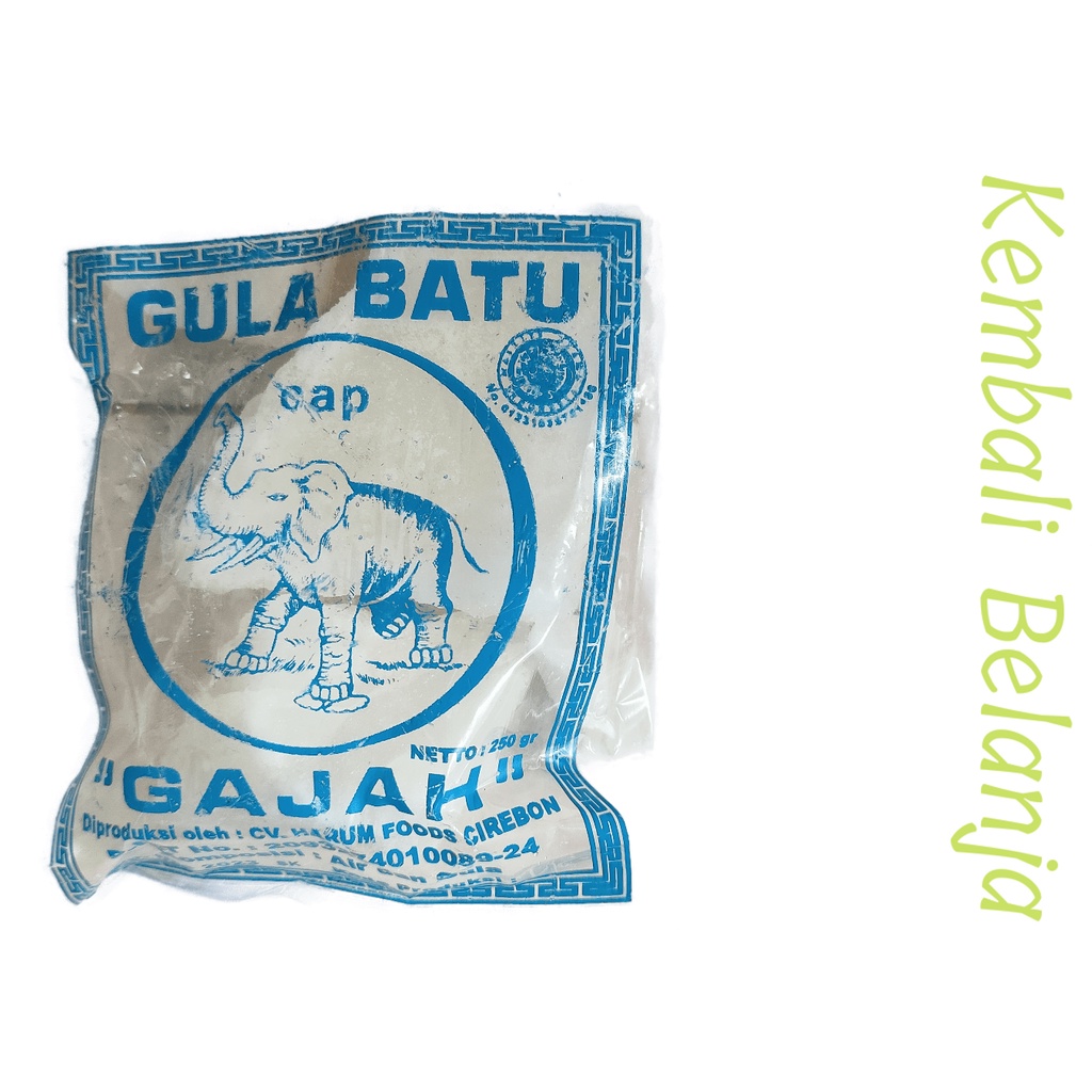 Gula Batu Putih 250 Gram/ Gula Batu Lokal / Gula Batu Khas Cirebon